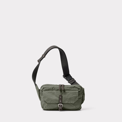 Fela Waxed Cotton Bumbag in Olive