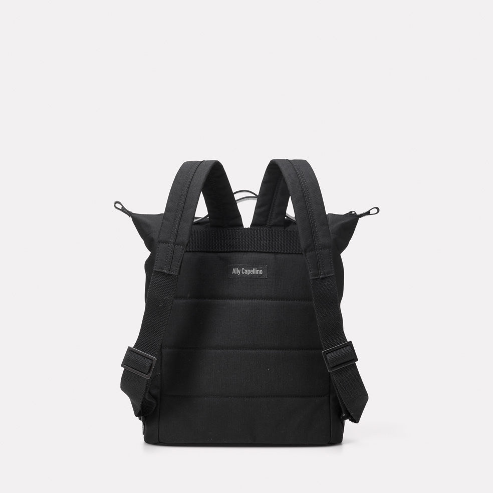 Mini Hoy Travel Cycle Recycled Rucksack in Black