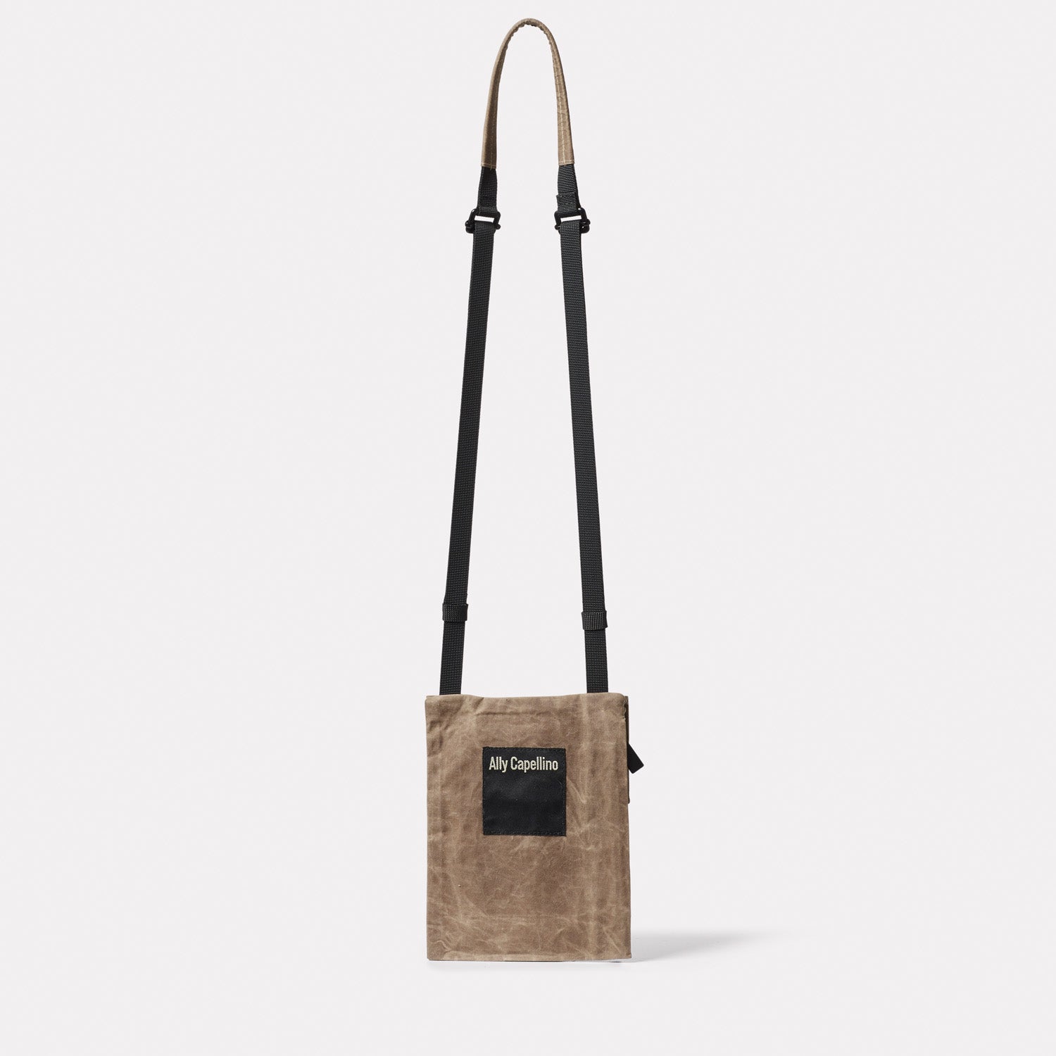 Grey Crossbody Bag Waxed Cotton Bag