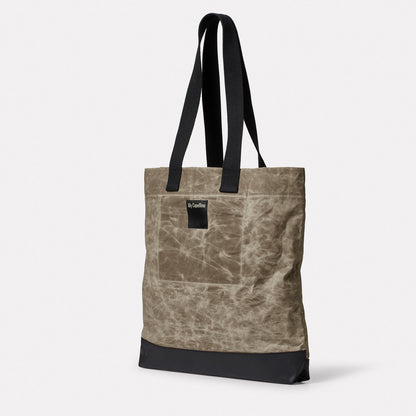 Farah Papery Waxed Cotton Tote in Mineral