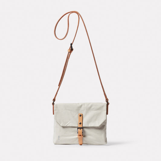 Friday WUW Waxed Cotton Crossbody Bag in Clay
