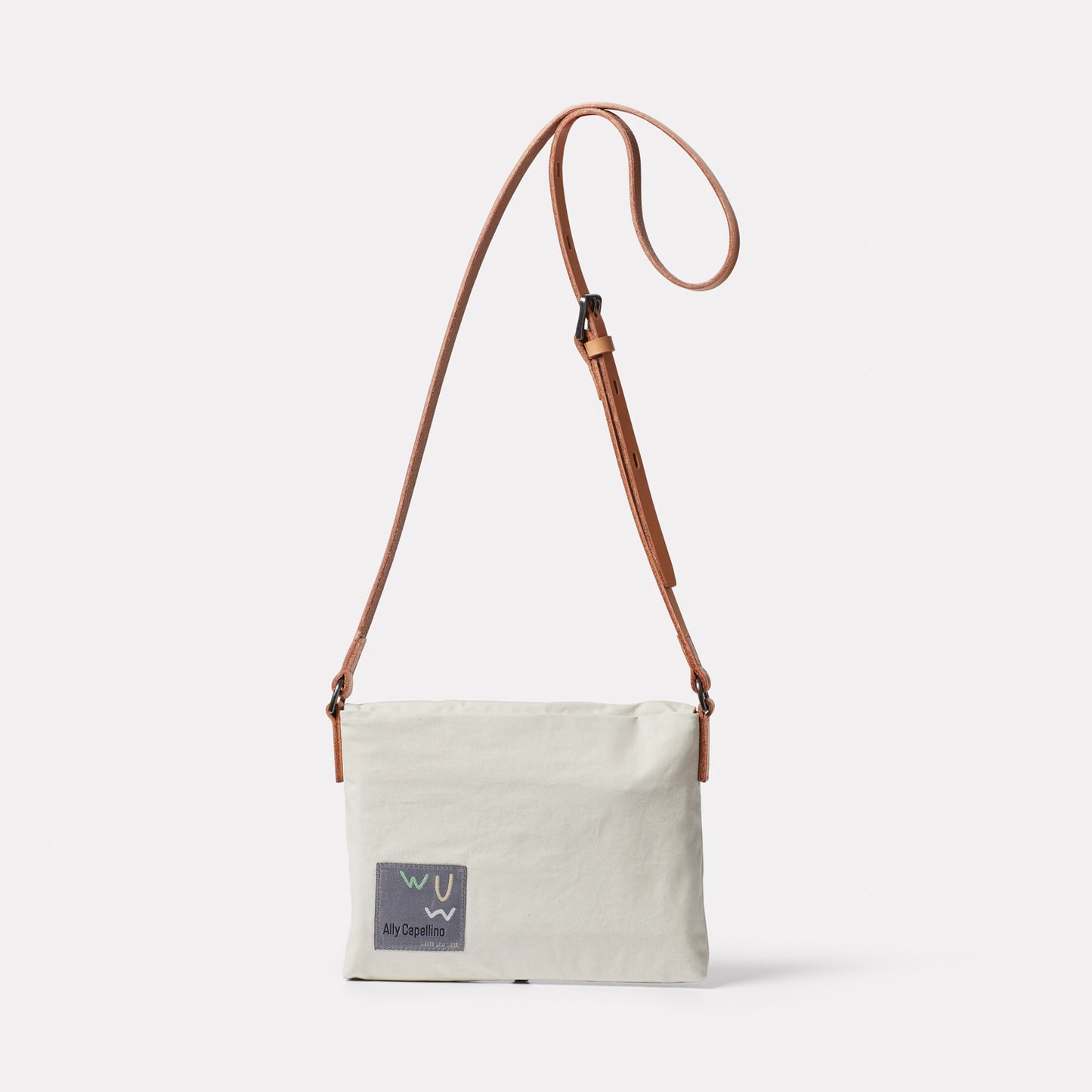 Friday WUW Waxed Cotton Crossbody Bag in Clay