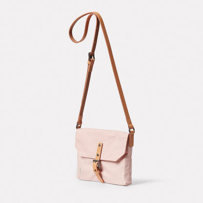 Friday WUW Waxed Cotton Crossbody Bag in Pink