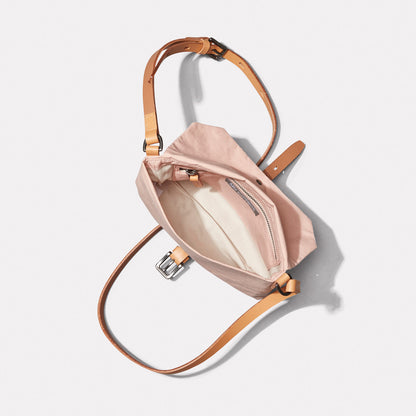 Friday WUW Waxed Cotton Crossbody Bag in Pink