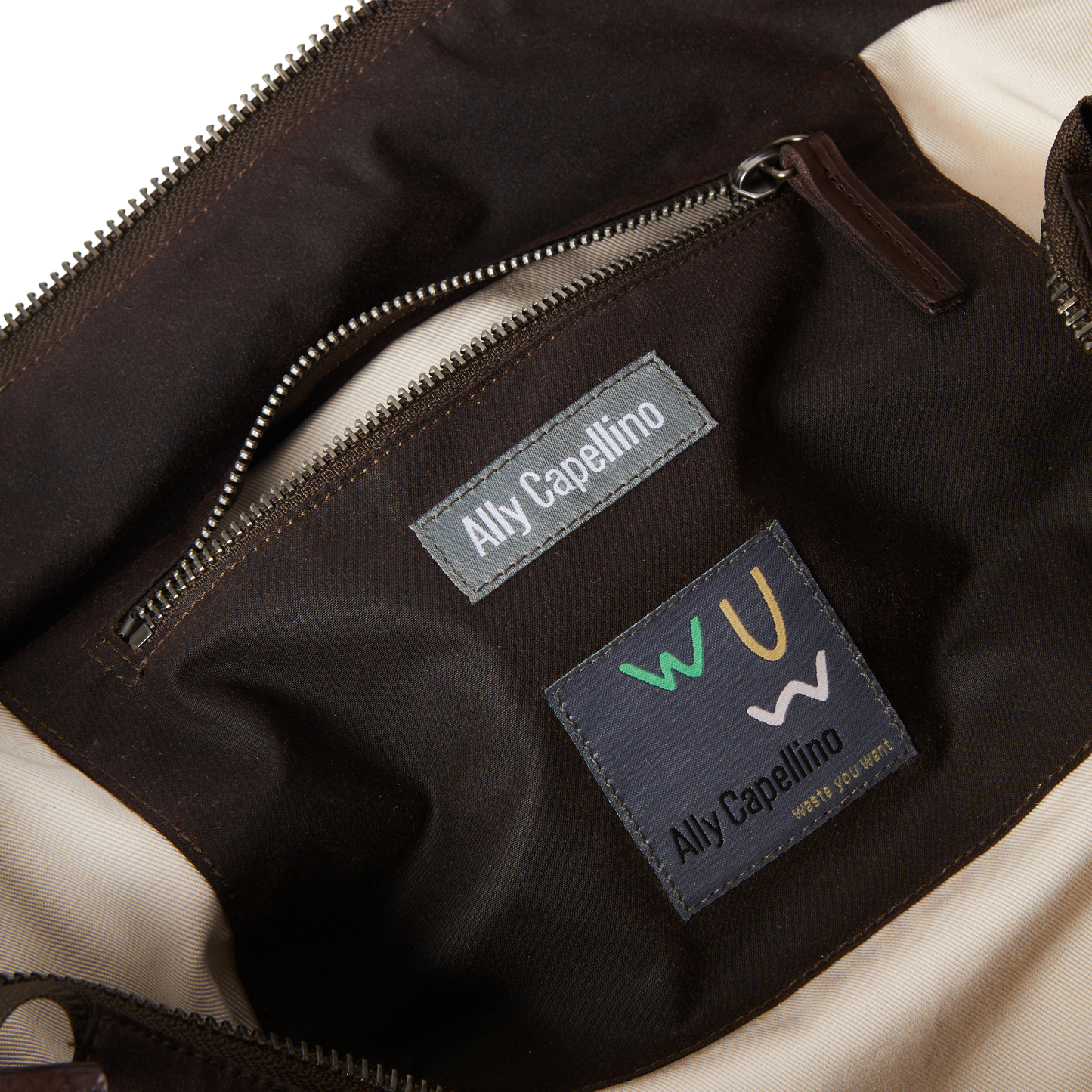 Frank Large Waxed Cotton Backpack in Bog