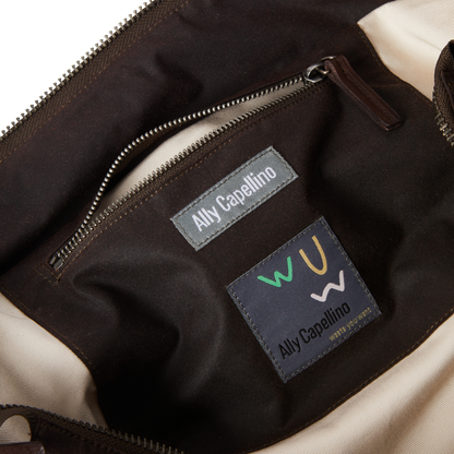 Frank Large Waxed Cotton Backpack in Bog