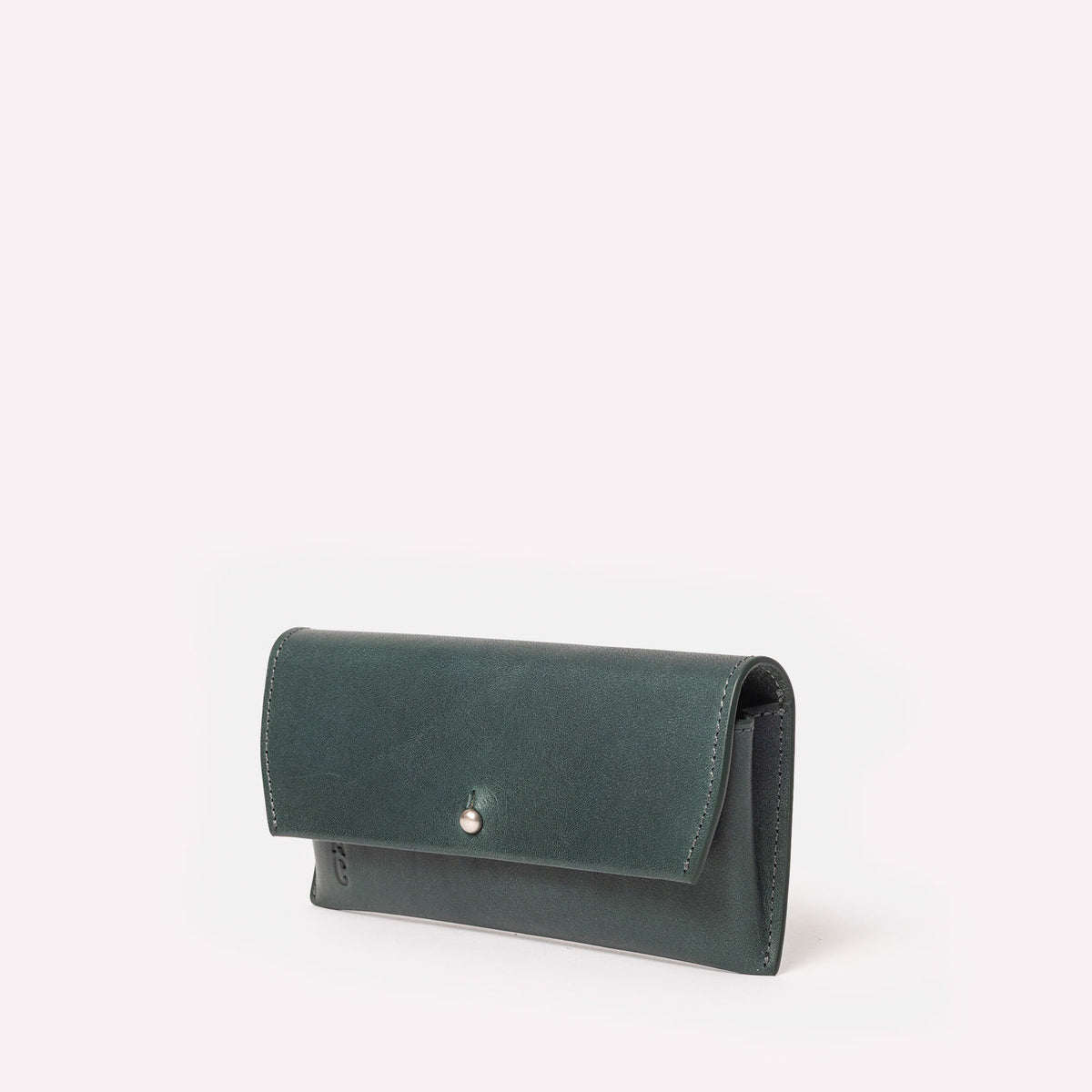 Kit Leather Glasses Case in Ivy
