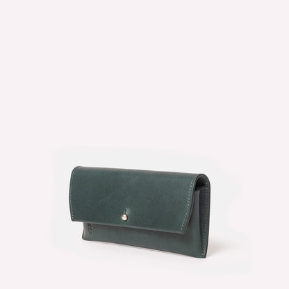 Kit Leather Glasses Case in Ivy