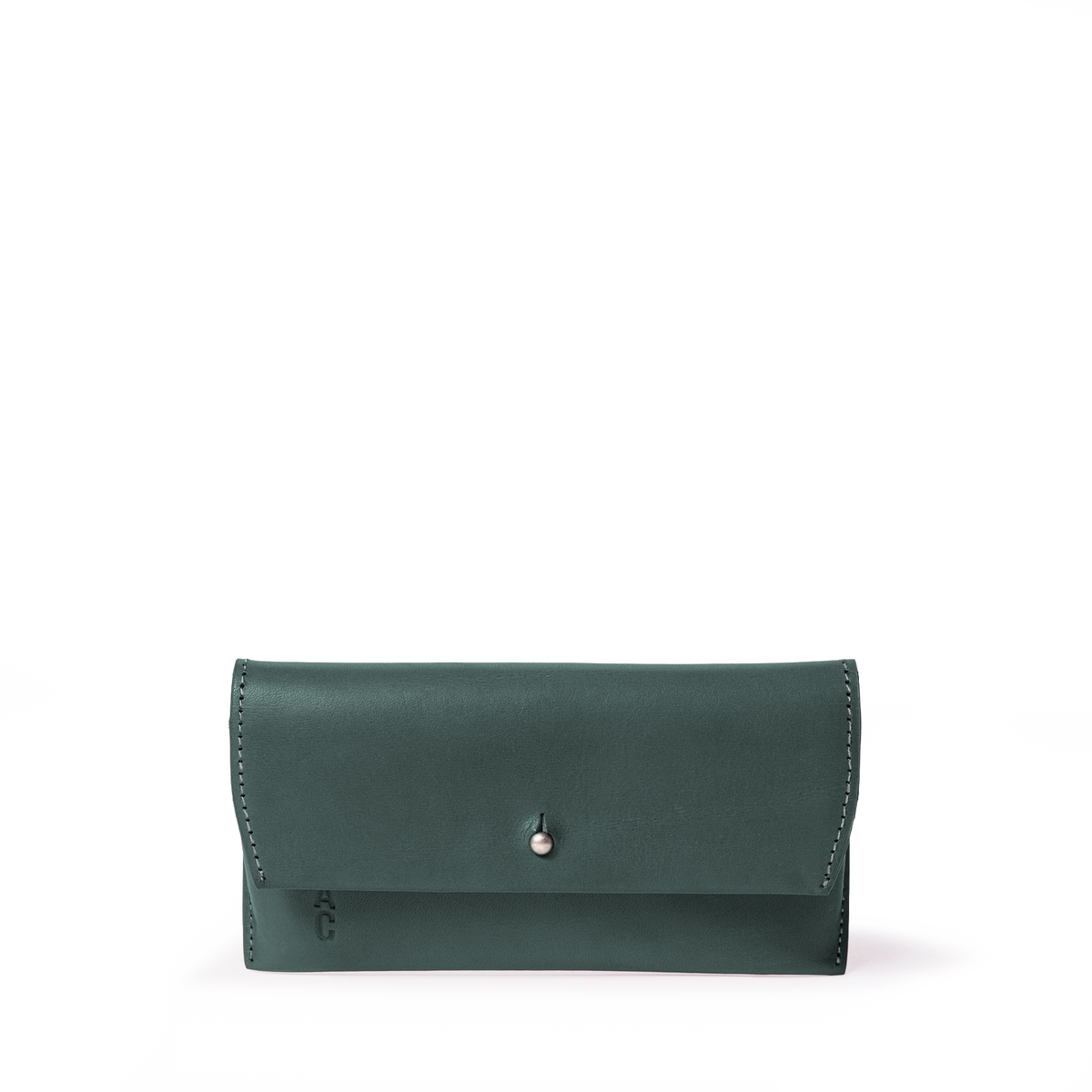 Kit Leather Glasses Case in Ivy