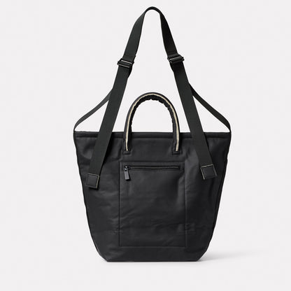 Hadley Hemp Crossbody Bucket Bag in Black