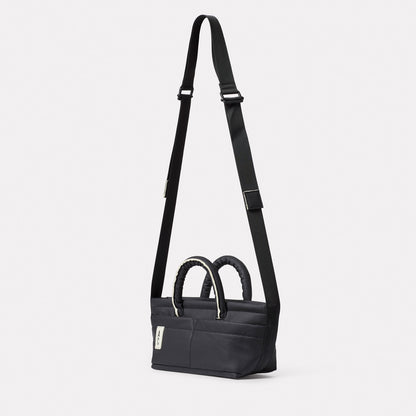 Hester Hemp Top Handle Crossbody Bag in Black