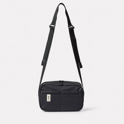 Hinge Hemp Crossbody Bag in Black