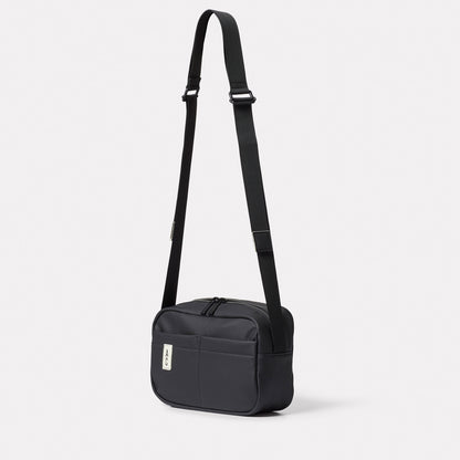 Hinge Hemp Crossbody Bag in Black