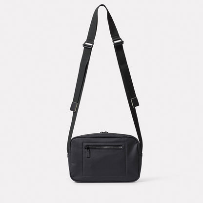 Hinge Hemp Crossbody Bag in Black