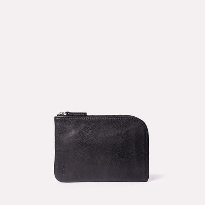 Hocker Medium Calvert Leather Purse in Black