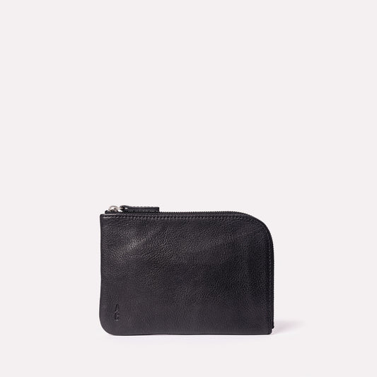 Hocker Medium Calvert Leather Purse in Black