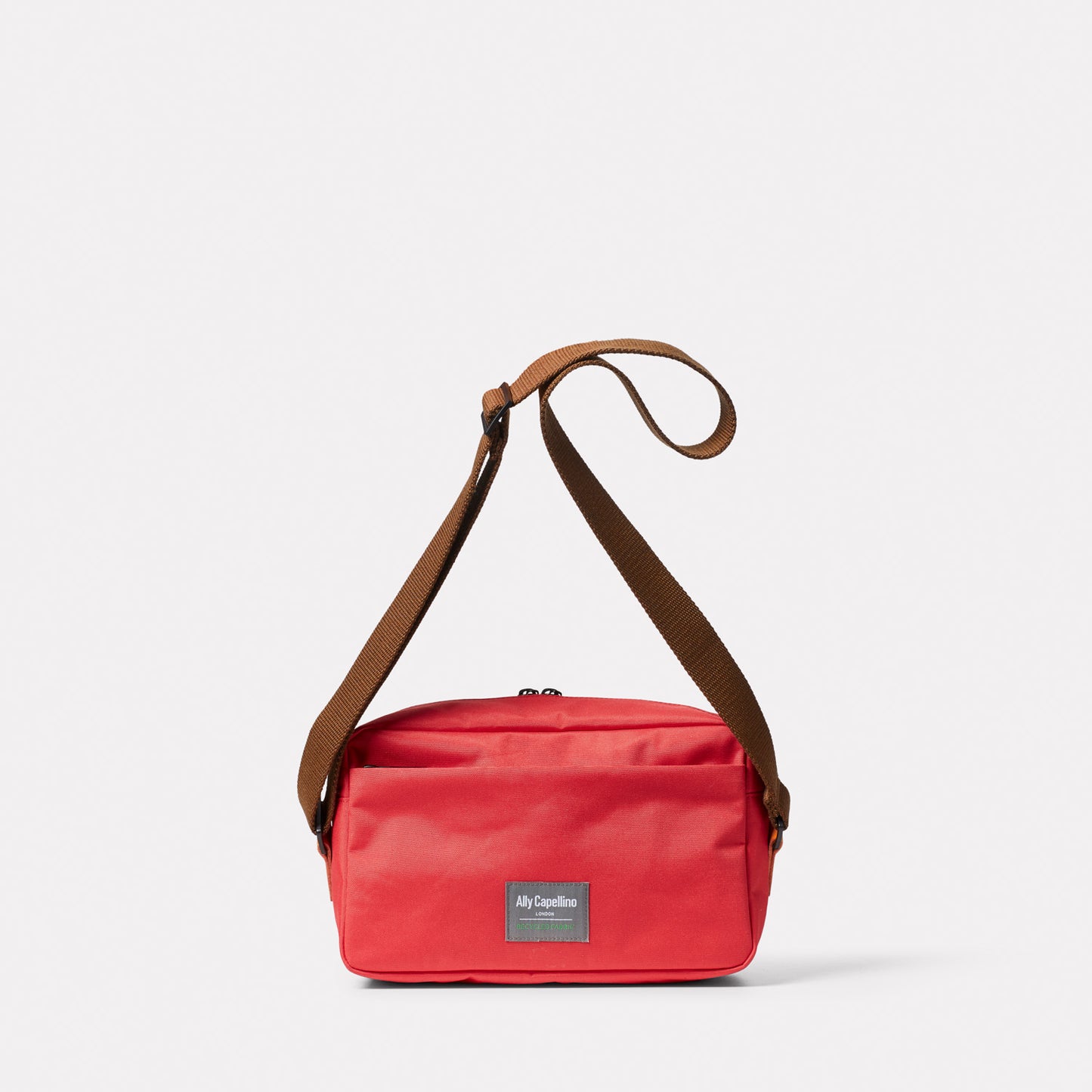 Hotspur Travel Cycle Recycled Crossbody Bag in Crimson