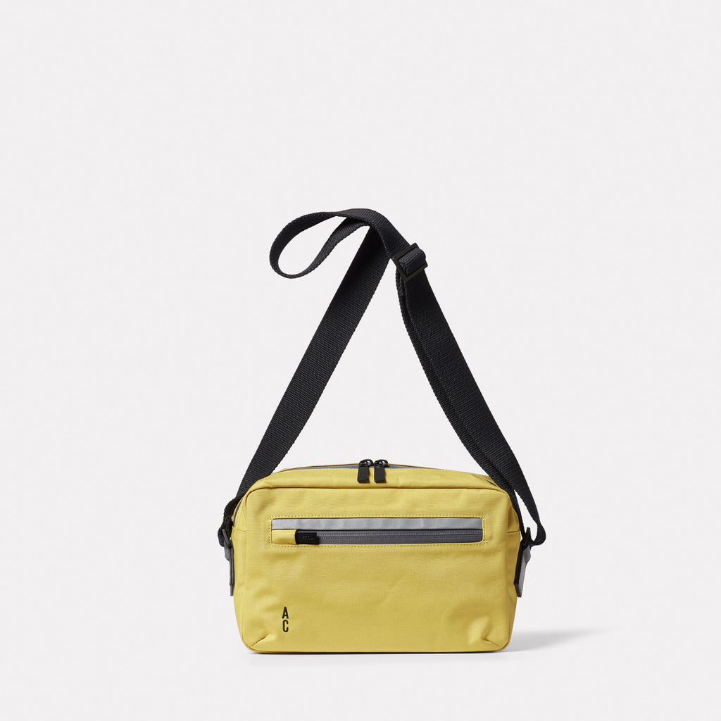 Hotspur Travel Cycle Recycled Crossbody Bag in Lemon