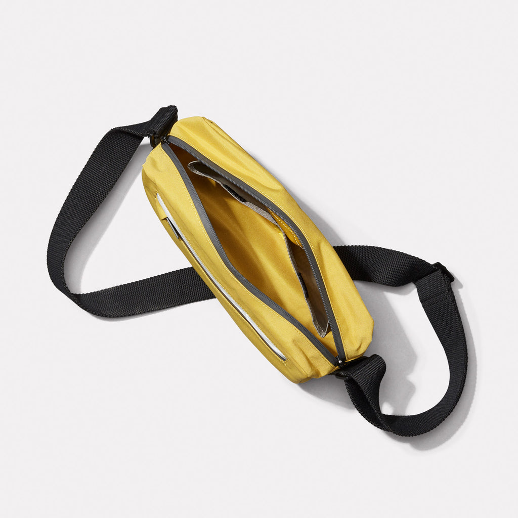 Hotspur Travel Cycle Recycled Crossbody Bag in Lemon