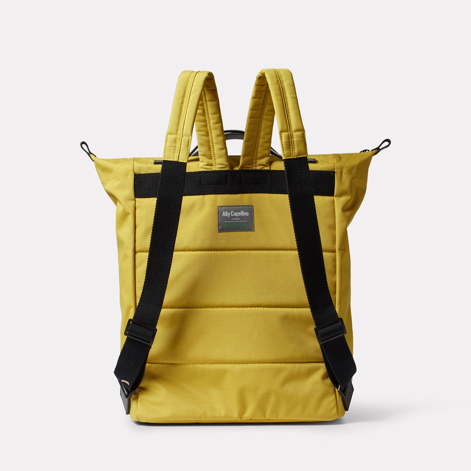 ally capellino hoy travel cycle backpack Hoy Travel Cycle Recycled Backpack in Lemon – Ally Capellino