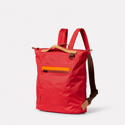Mini Hoy Travel Cycle Recycled Backpack in Crimson
