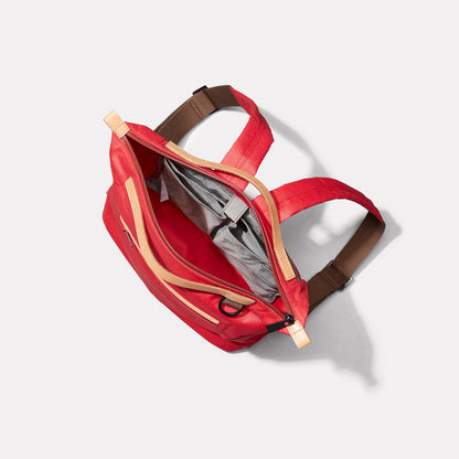 Mini Hoy Travel Cycle Recycled Backpack in Crimson