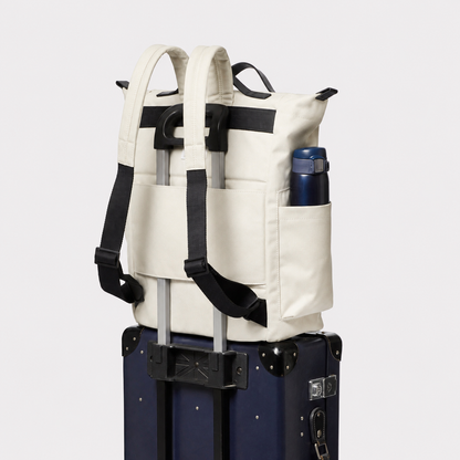 Hoy Travel Cycle Recycled Backpack in Rice
