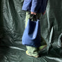 Lloyd Calvert Leather Bucket Bag in Navy
