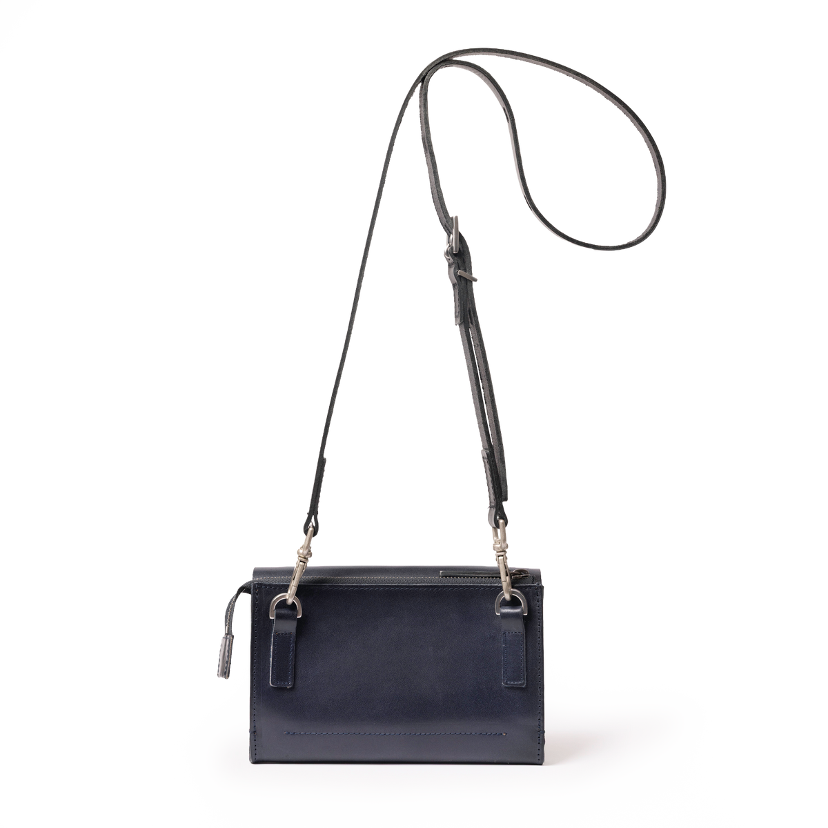 Jean Boundary Leather Crossbody Bag in Navy
