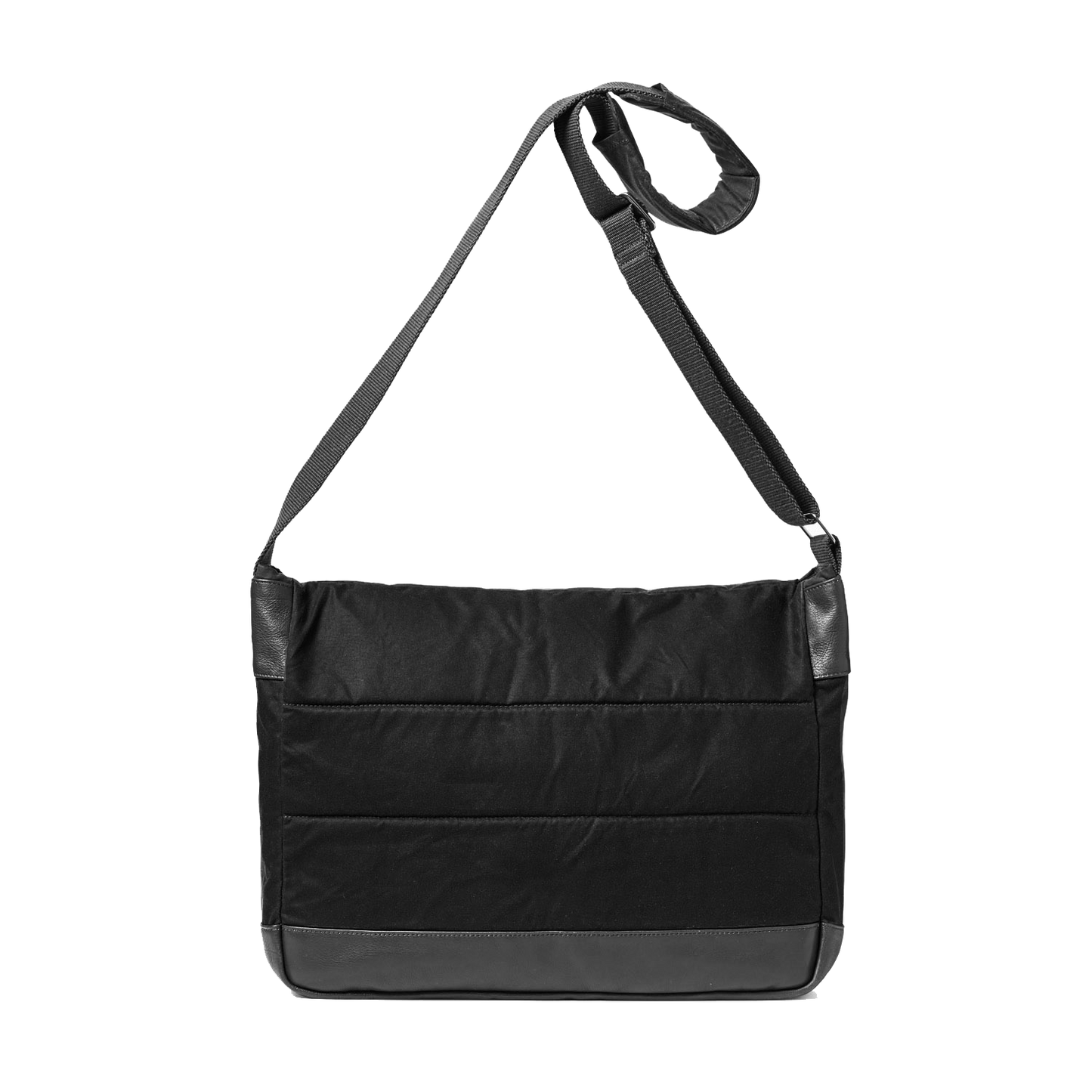 Black Laptop Bag Crossbody Bag Waxed Cotton Bag