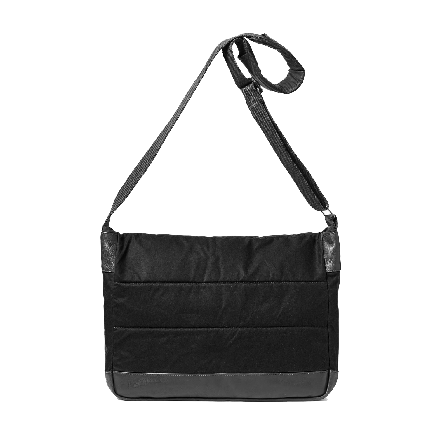 Black Laptop Bag Crossbody Bag Waxed Cotton Bag