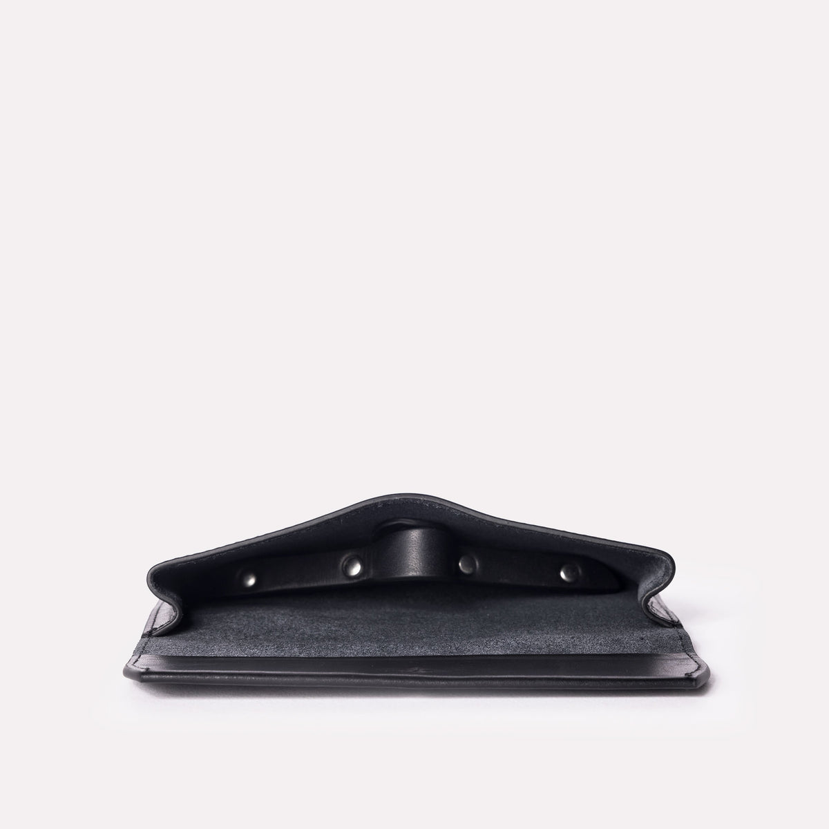 Kit Leather Glasses Case in Black