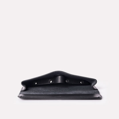 Kit Leather Glasses Case in Black