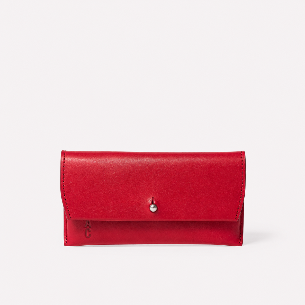Kit Leather Glasses Case in Berry