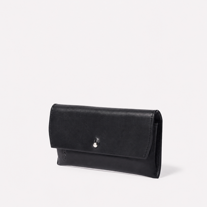 Kit Leather Glasses Case in Black