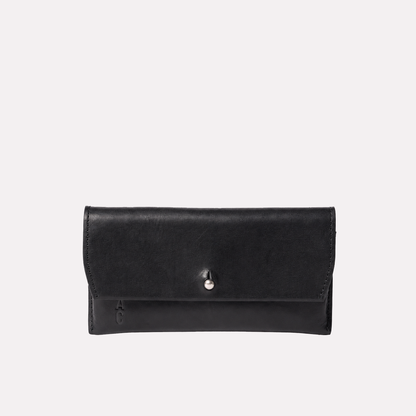 Kit Leather Glasses Case in Black
