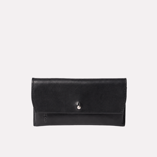 Kit Leather Glasses Case in Black