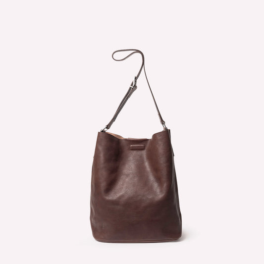 Lloyd Small Calvert Leather Bucket Bag in Bog