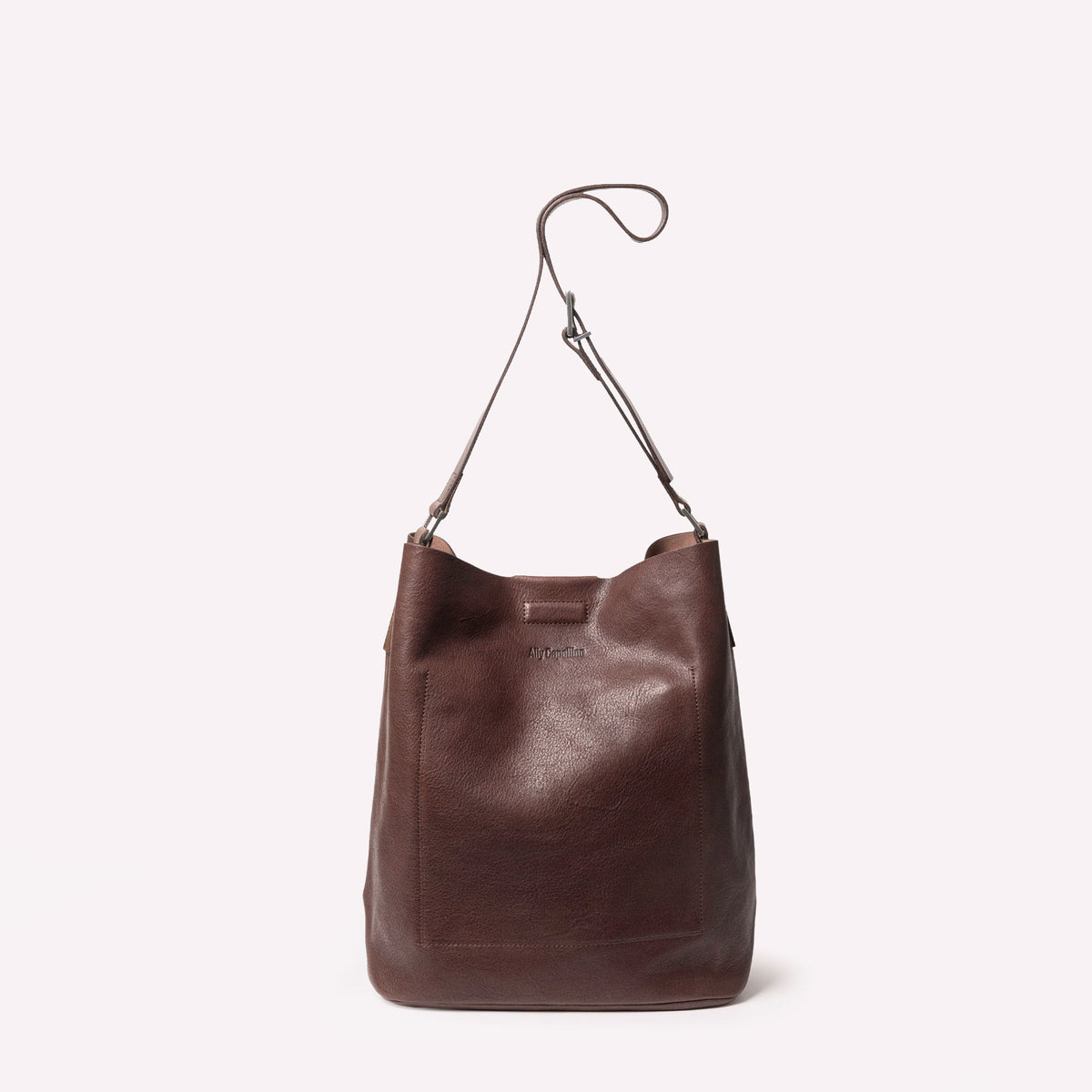 Lloyd Small Calvert Leather Bucket Bag in Bog