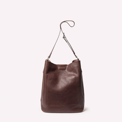 Lloyd Small Calvert Leather Bucket Bag in Bog