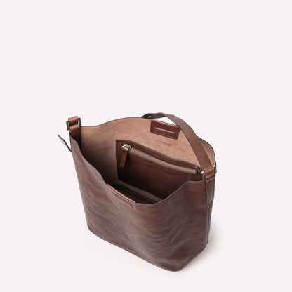 Lloyd Small Calvert Leather Bucket Bag in Bog