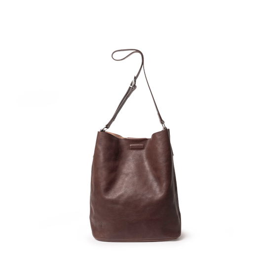 Lloyd Small Calvert Leather Bucket Bag in Bog