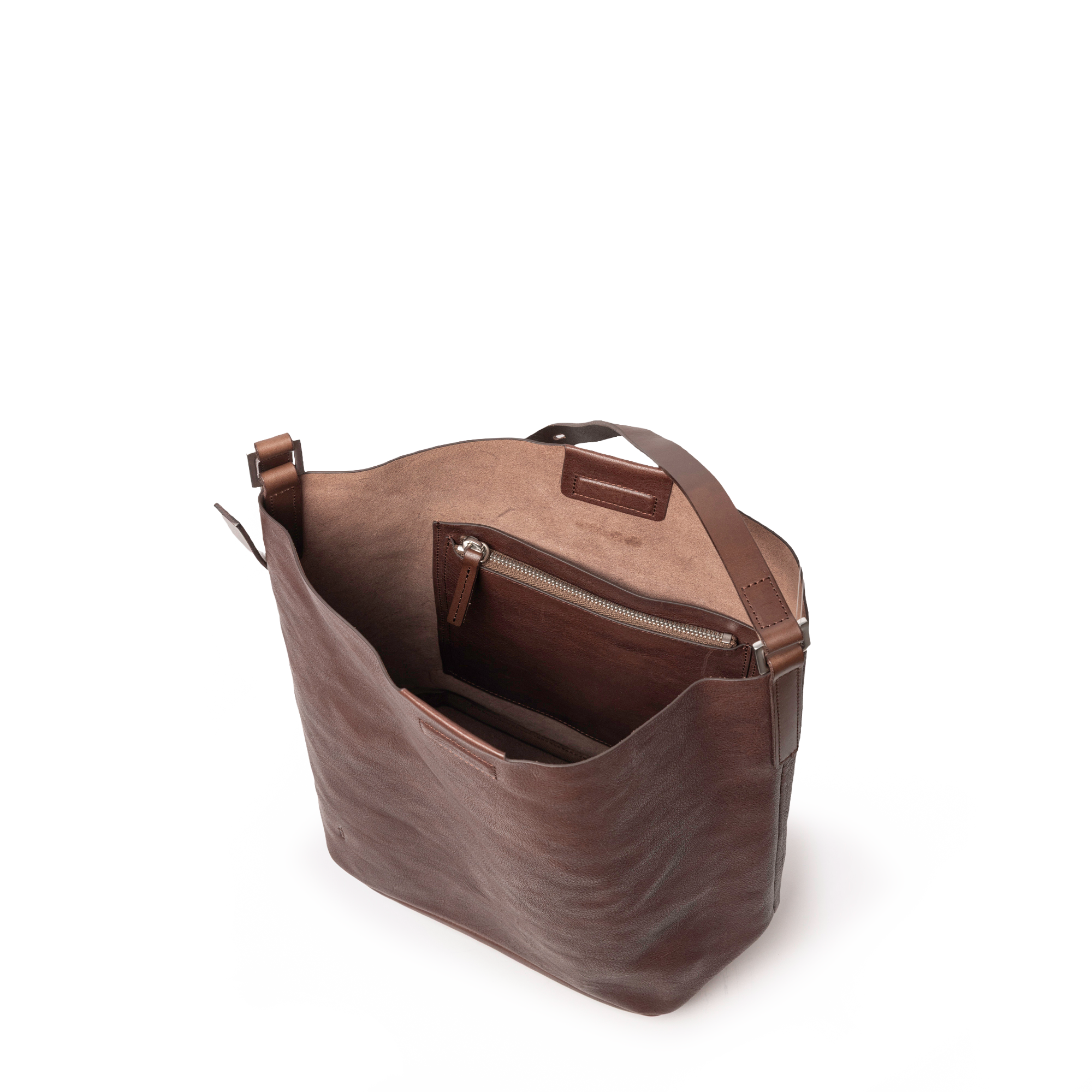 Lloyd Small Calvert Leather Bucket Bag in Bog