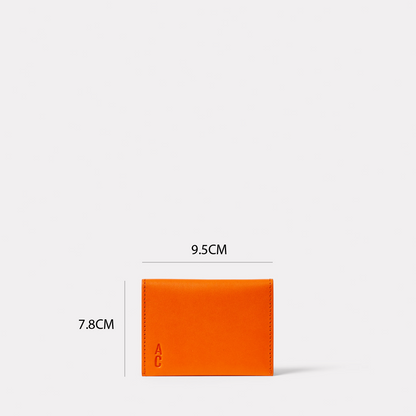 Petra Leather Cardholder in Flame