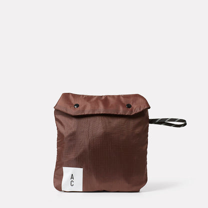 Hank Packable Zip Top Tote/Backpack in Mocha
