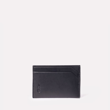Pete Leather Card Holder in Black
