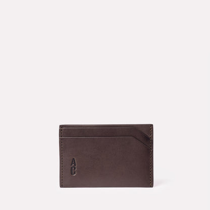 Pete Leather Card Holder in Bog