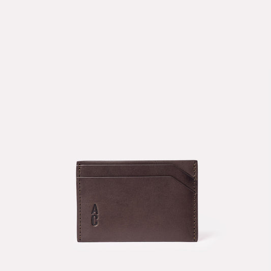 Pete Leather Card Holder in Bog