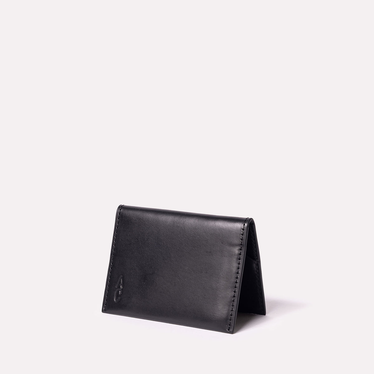 Petra Leather Bifold Cardholder in Black