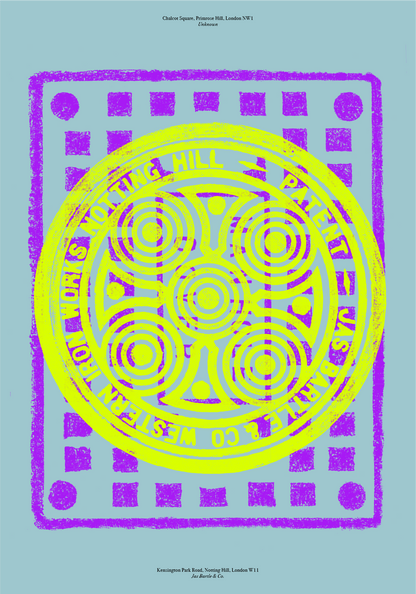 Print 20 Marina Willer Signed Screenprint in Celeste